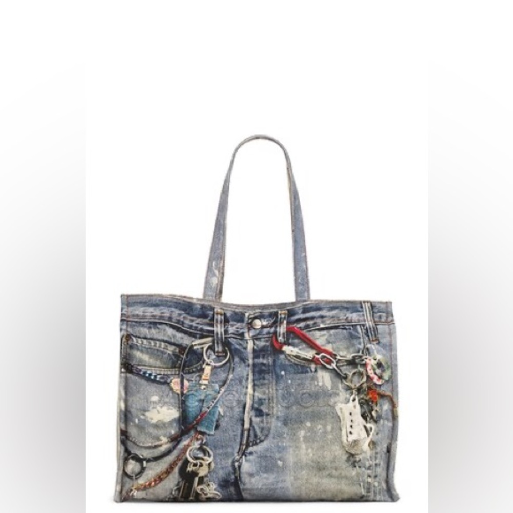 Acne studios Trompe L'oeil Cotton-Canvas Tote Bag $1063 NEW without tags - Picture 12 of 15